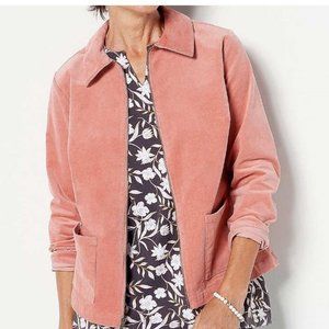 QVC Denim & Co. Corduroy Jacket NWOT